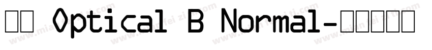 毛笔 Optical B Normal字体转换